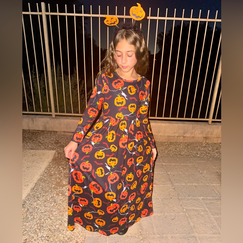 Pumpkin Halloween Dress 🎃🦇